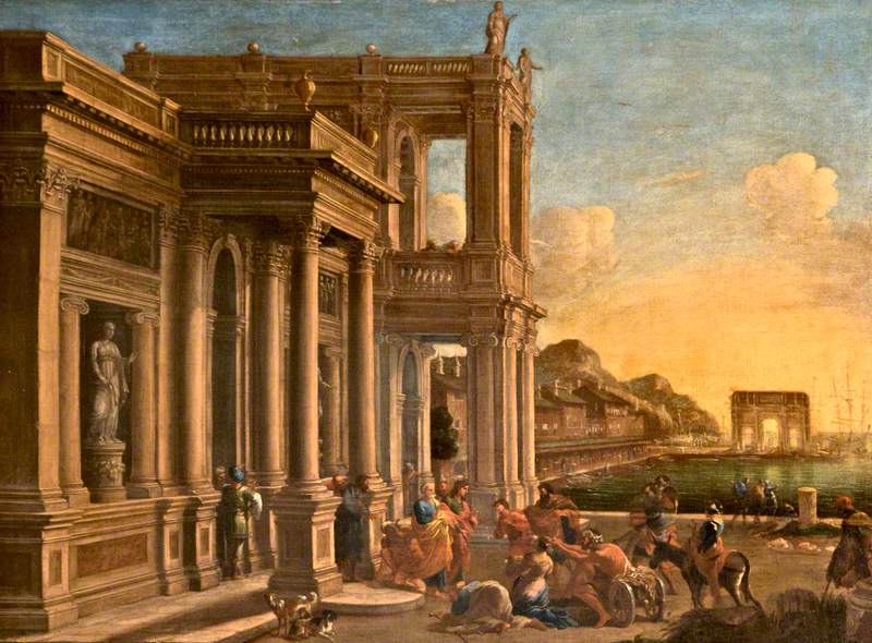Salucci, Alessandro; Saint Paul and Saint Barnabas at Lystra; National Trust, Kingston Lacy; http://www.artuk.org/artworks/saint-paul-and-saint-barnabas-at-lystra-100574